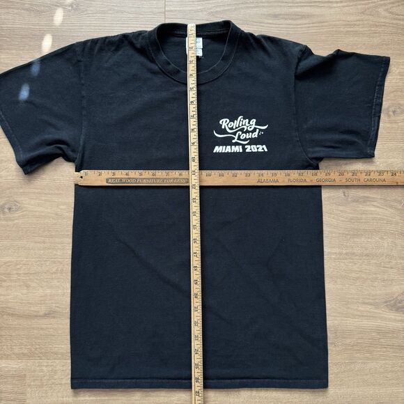 Rolling Loud Miami 2021 Production Crew Employee T-Shirt Black Size M Rare - Picture 9 of 10